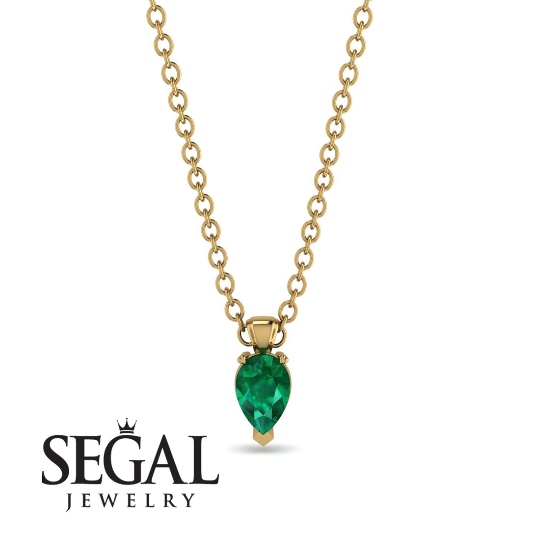 Pear Emerald Pendant - Logan No. 4